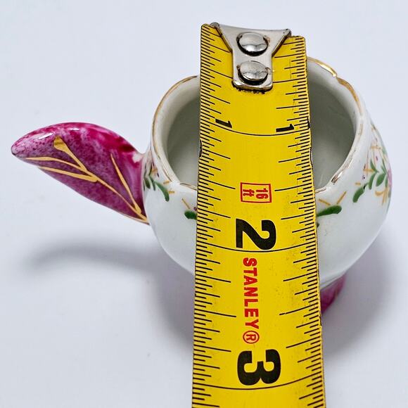 Miniature Tea Cup Flower  Devorative China  Gold Trim - Picture 8 of 8